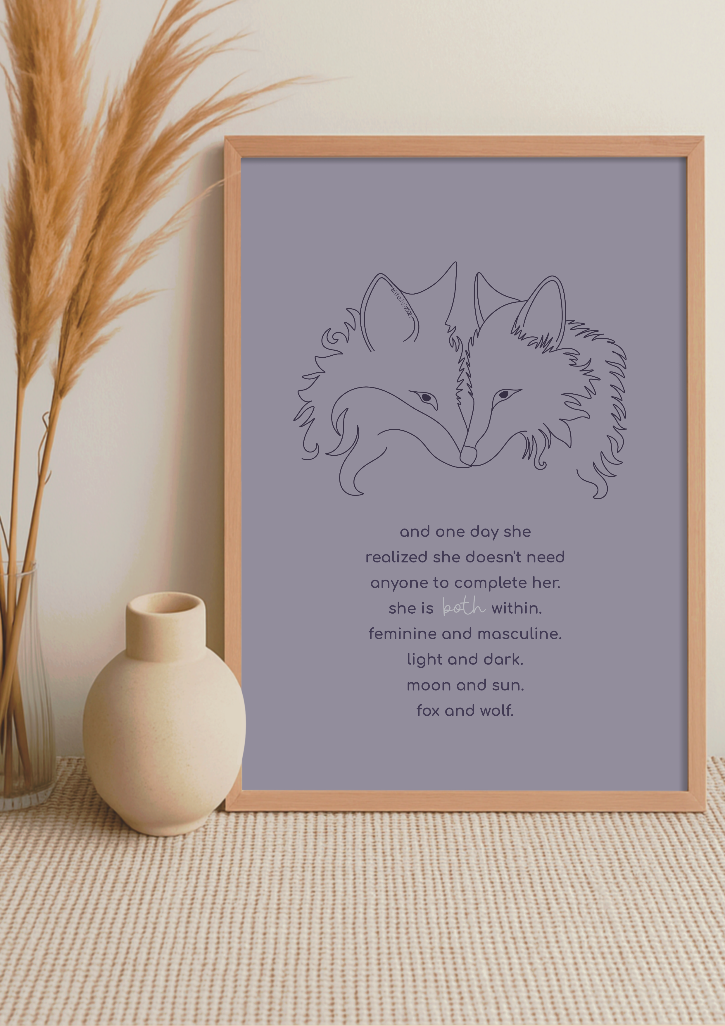 art print *fox & wolf*