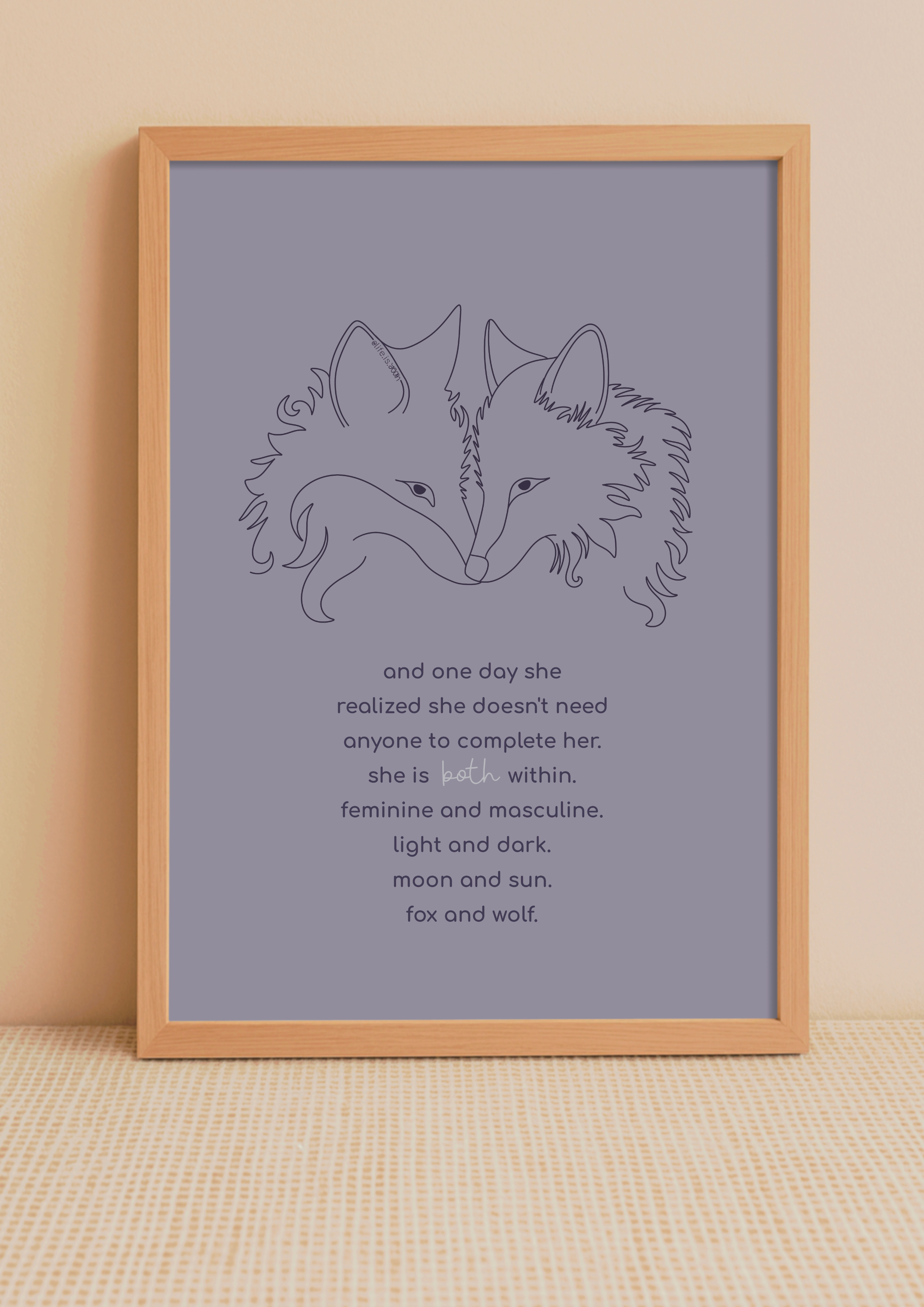 art print *fox & wolf*