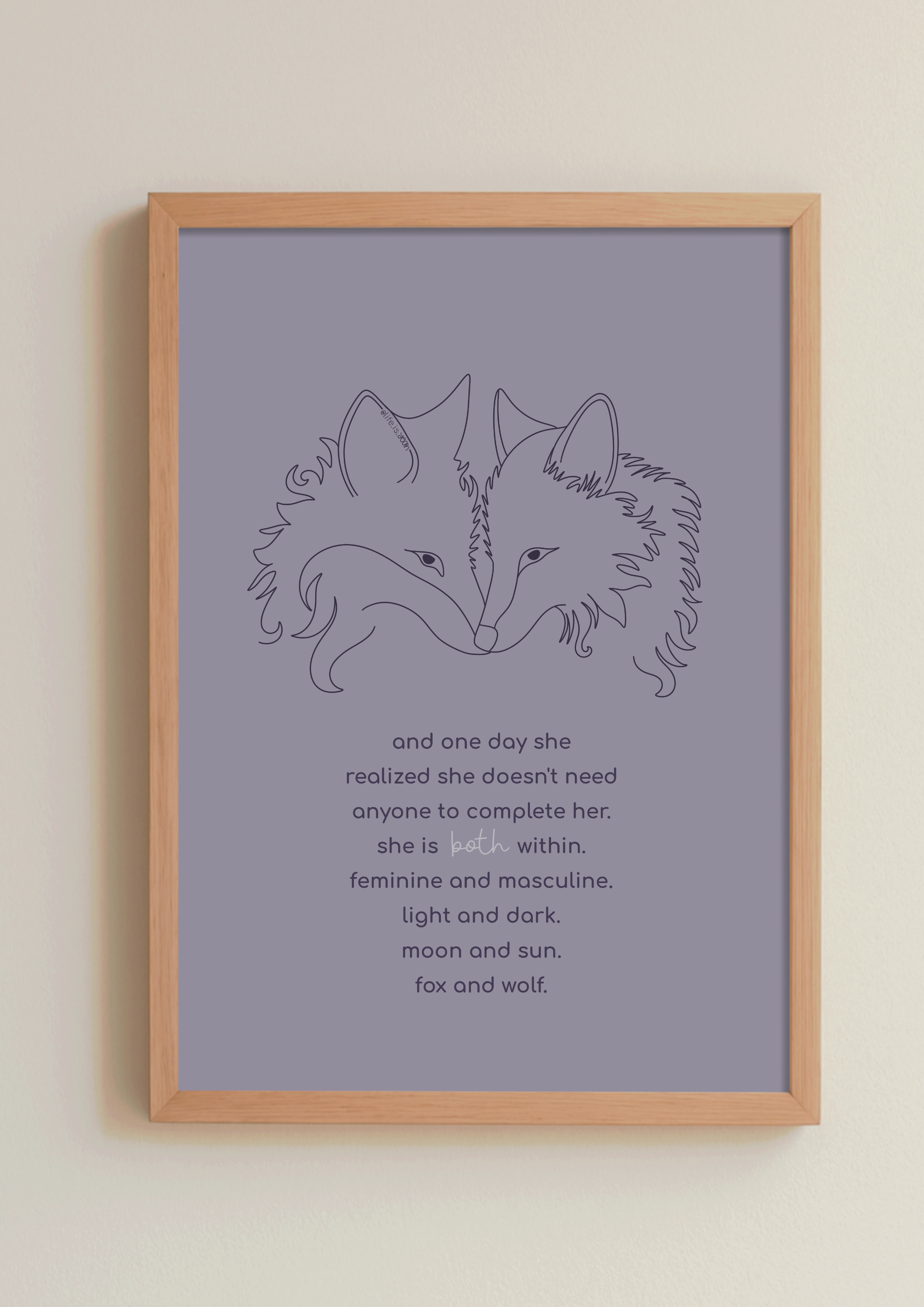 art print *fox & wolf*