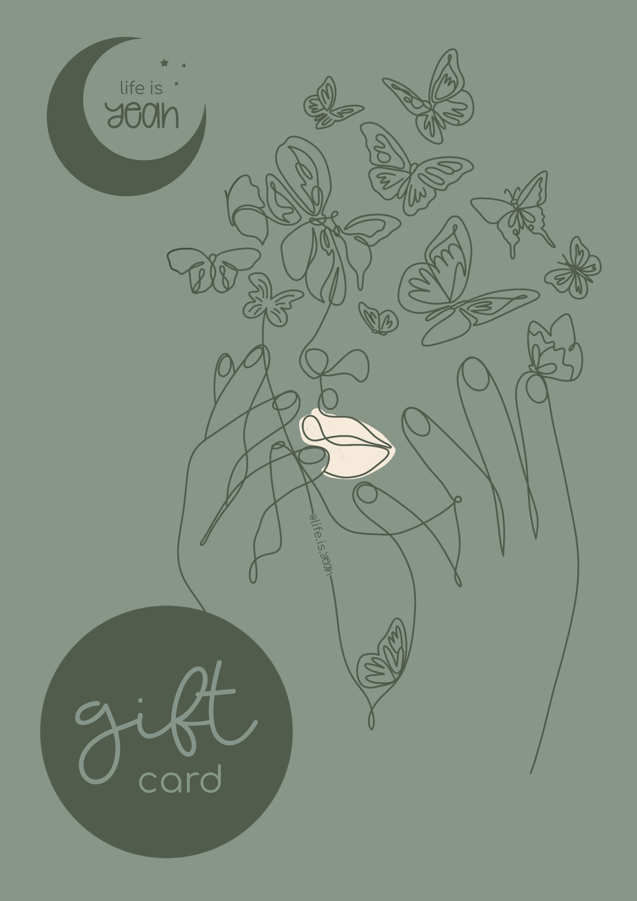 life is yeah 🌙 gift card