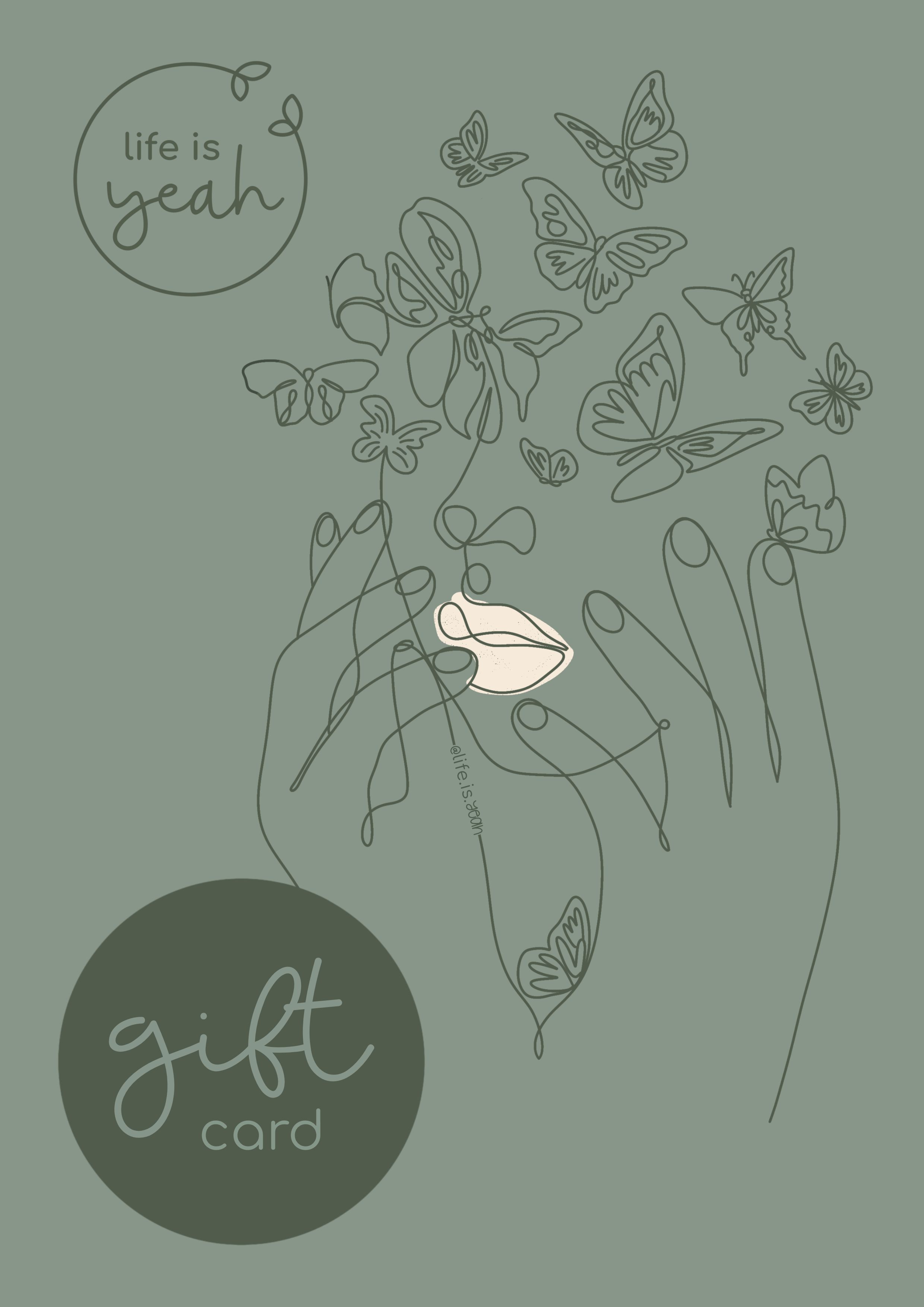 life is yeah 🌱 gift card