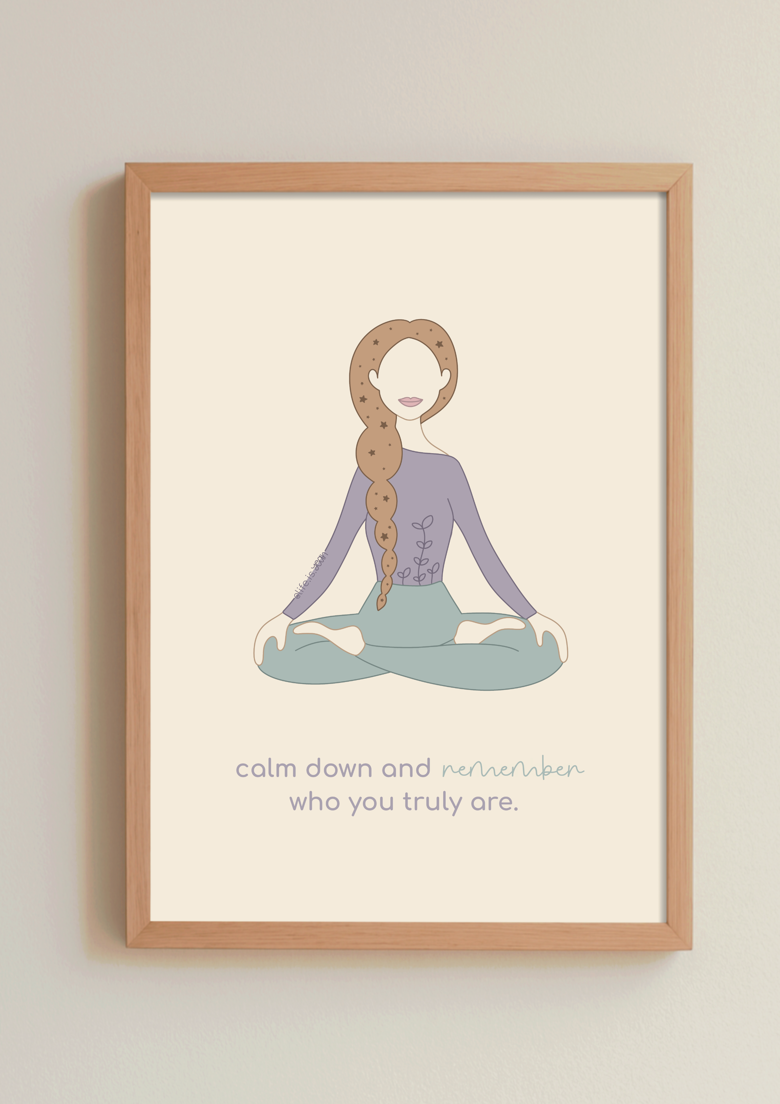 art print *calm down*