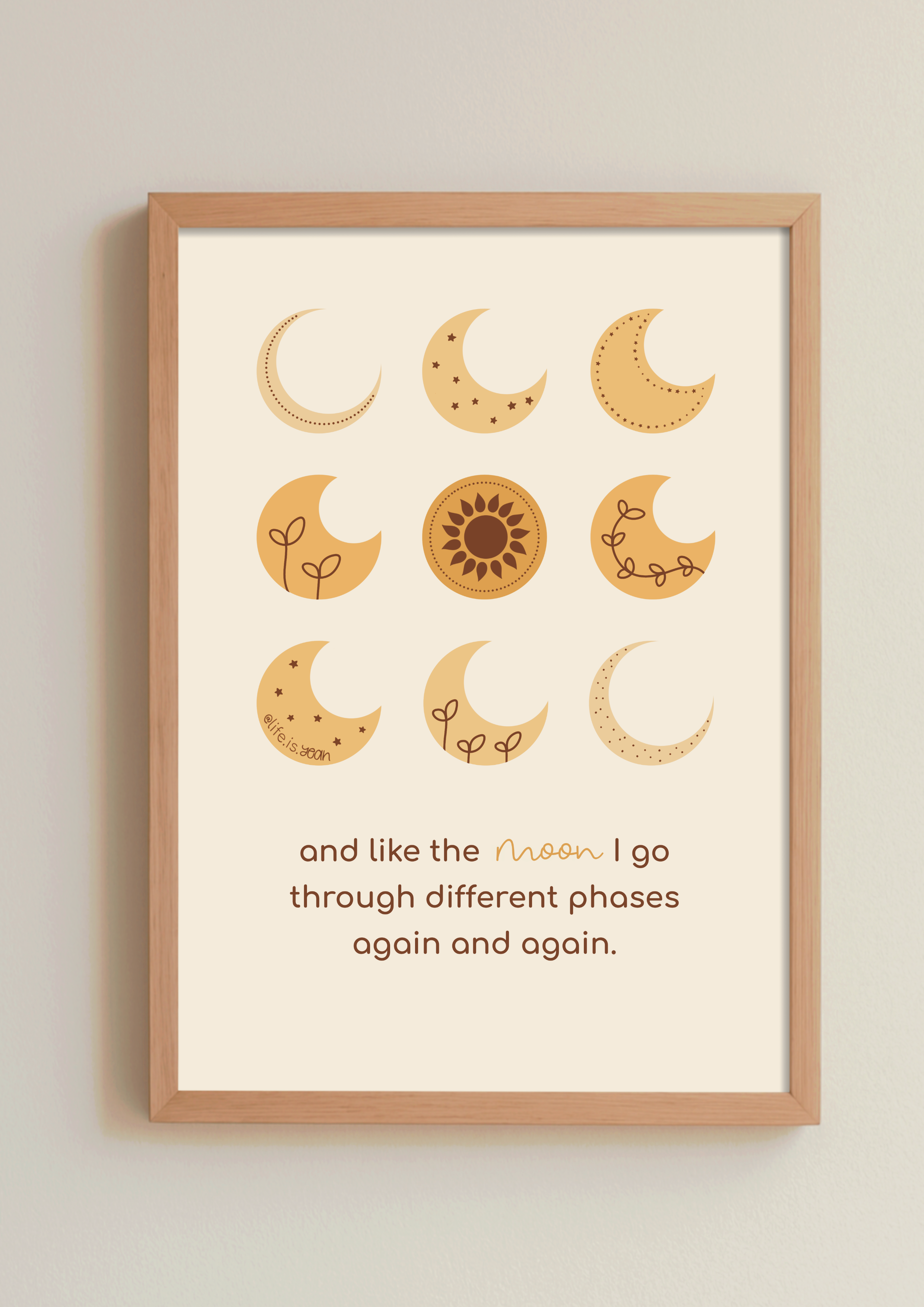 art print *moon phases*